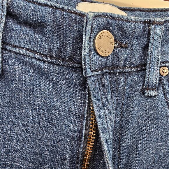 William Rast Junior Women Frayed Hem Wide Leg Crop Jeans Dark Wash Size 24 - Picture 8 of 13